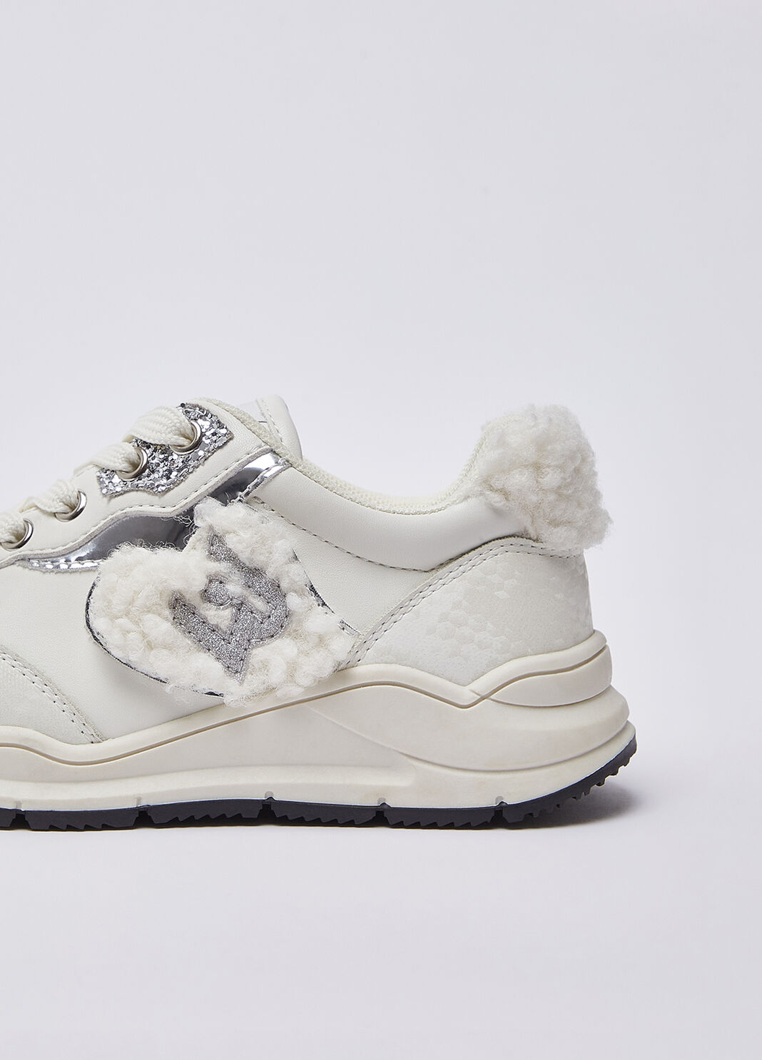 Sneakers with teddy details milky white Liu Jo - large image number 5
