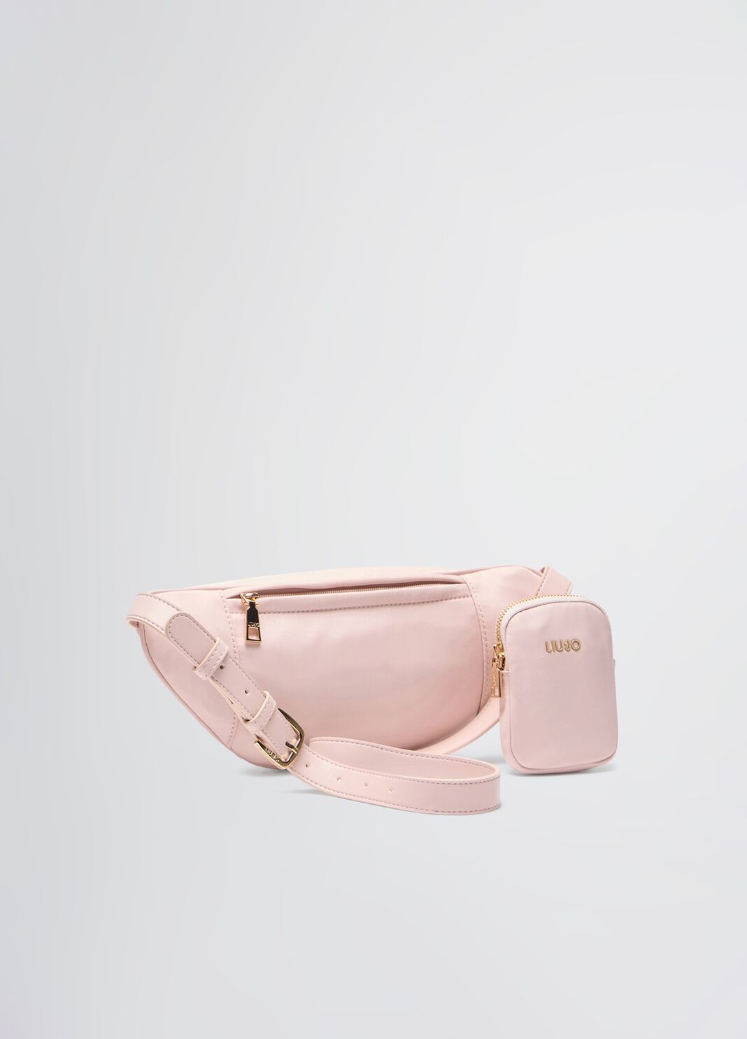 Nylon pouch bag with charm powder pink Liu Jo - large image number 3