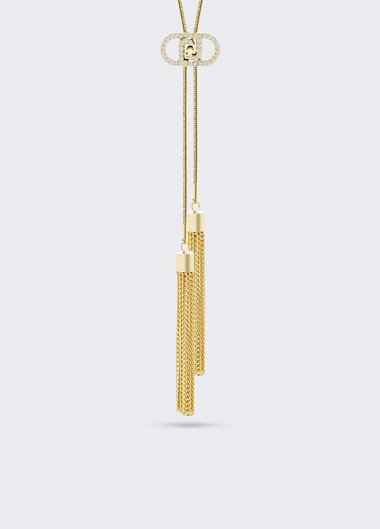 Necklace with metal tassels gold Liu Jo - large image number 2 Necklace with metal tassels gold Liu Jo - large image number 2