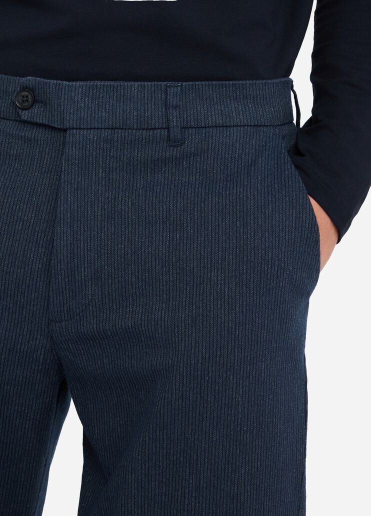 Pantalon à chevrons bleu foncé Liu Jo - large image number 2 Pantalon à chevrons bleu foncé Liu Jo - large image number 2