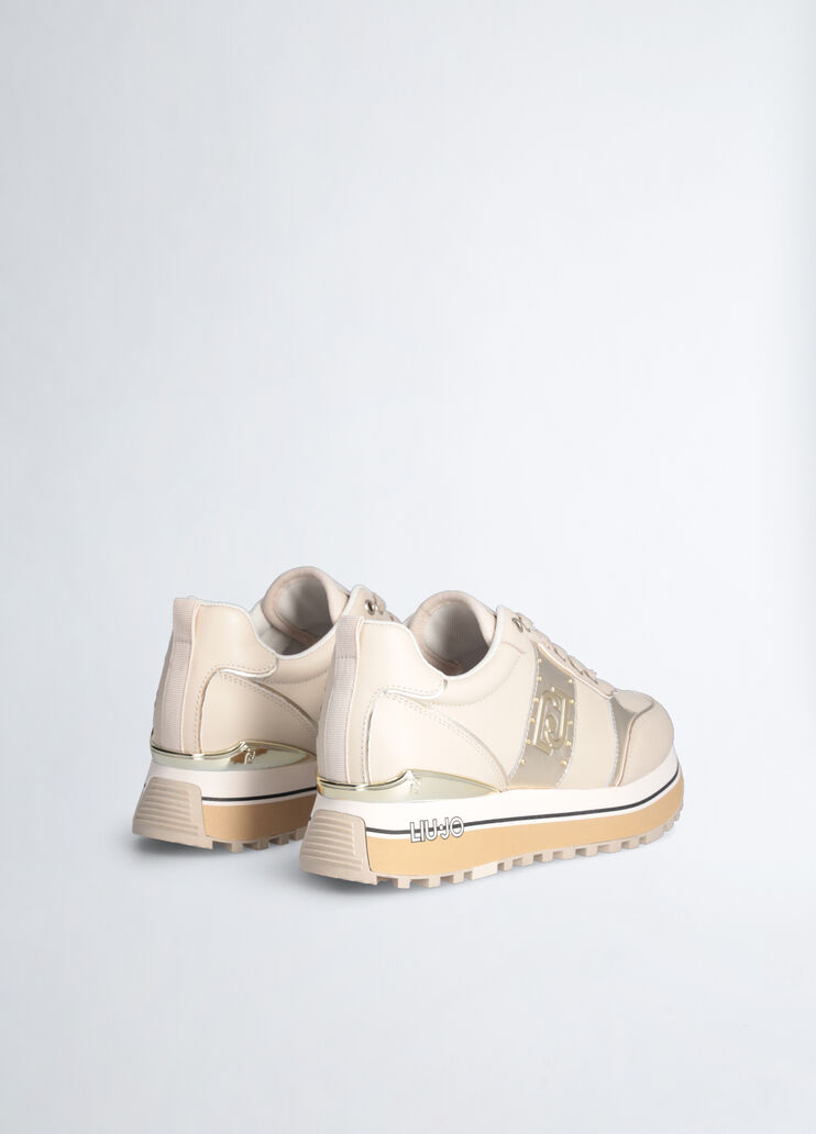 Plateau-Sneaker aus Leder weiß Liu Jo - large image number 1 Plateau-Sneaker aus Leder weiß Liu Jo - large image number 1