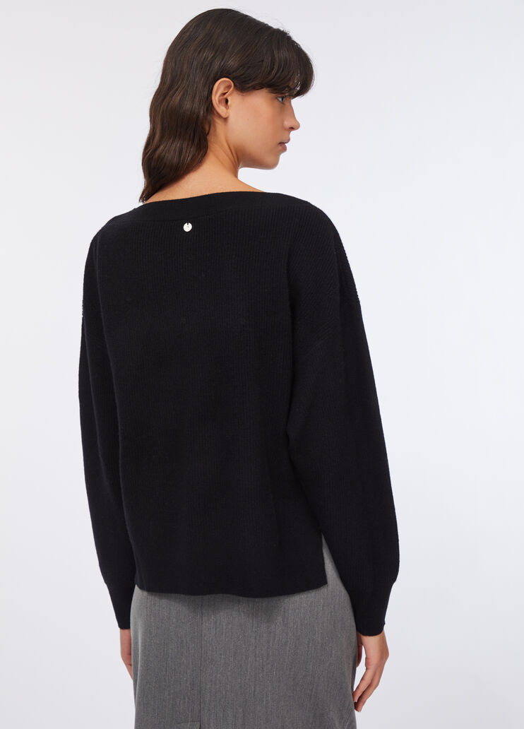 Wool and cashmere sweater black Liu Jo - large image number 1