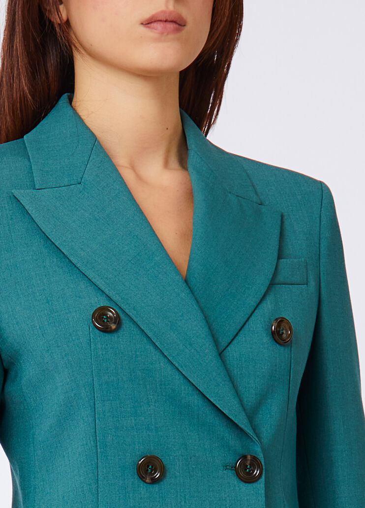 Double-breasted pinstripe blazer light blue Liu Jo - large image number 2 Double-breasted pinstripe blazer light blue Liu Jo - large image number 2