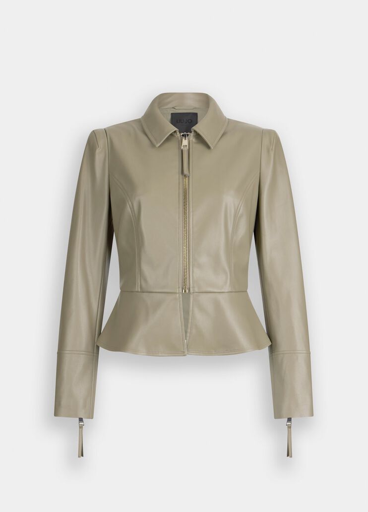 Slim-Fit-Jacke mit Coated-Optik Spargel Liu Jo - medium Slim-Fit-Jacke mit Coated-Optik Spargel Liu Jo - medium