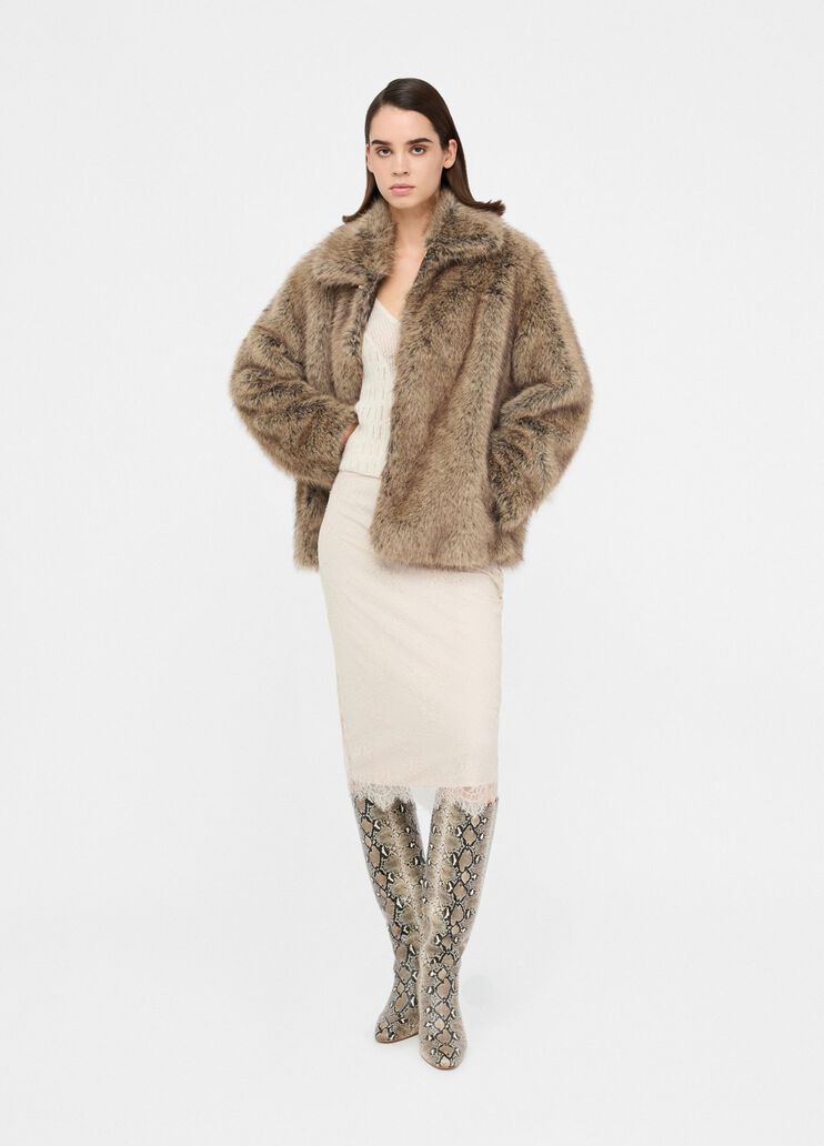 Giacca in pelliccia sintetica marrone Liu Jo - medium Giacca in pelliccia sintetica marrone Liu Jo - medium