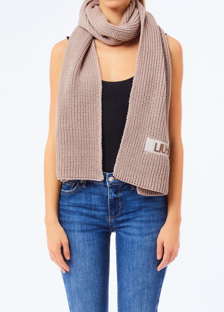 Logo Scarf beige Liu Jo - medium