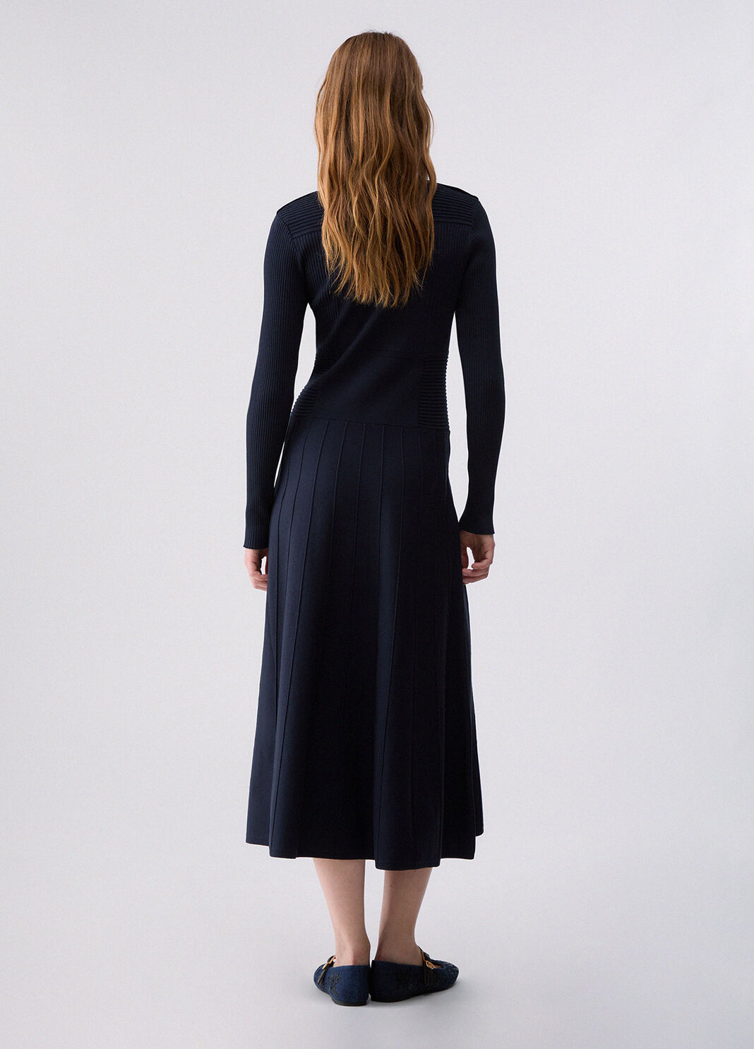 Midikleid aus Strick Dunkelblau Liu Jo - large image number 1