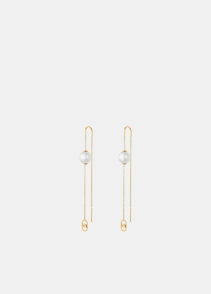Drop earrings with bead gold Liu Jo - medium Drop earrings with bead gold Liu Jo - medium