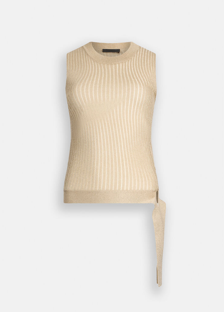 Lurex® knit top gold Liu Jo - medium Lurex® knit top gold Liu Jo - medium