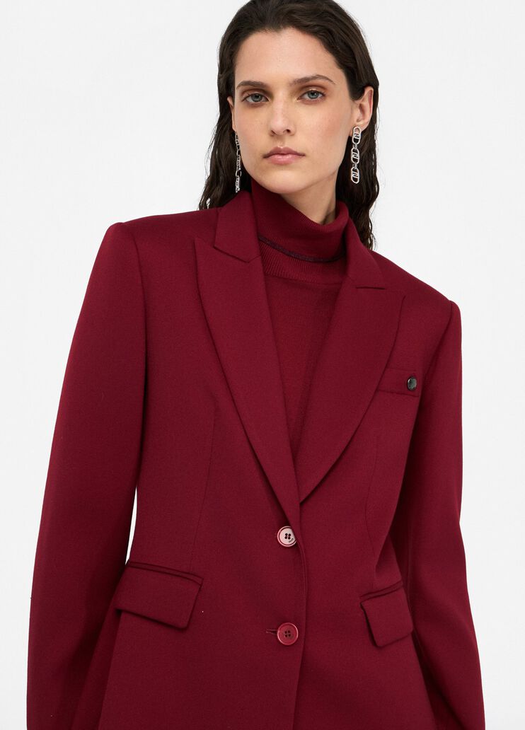 Slim-fit blazer red Liu Jo - large image number 2 Slim-fit blazer red Liu Jo - large image number 2