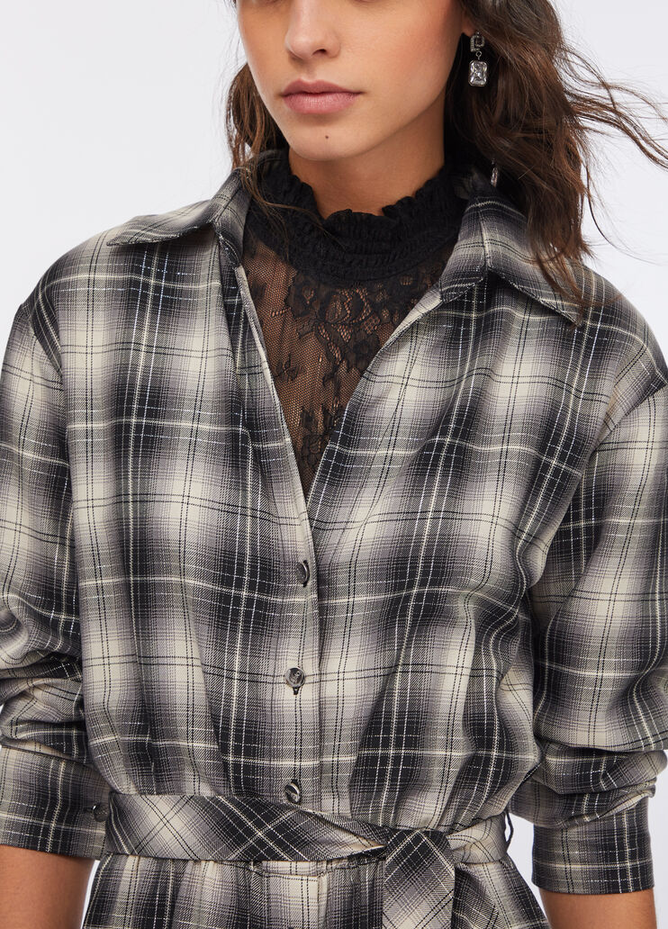 Длинное платье в клетку клетка Liu Jo - medium