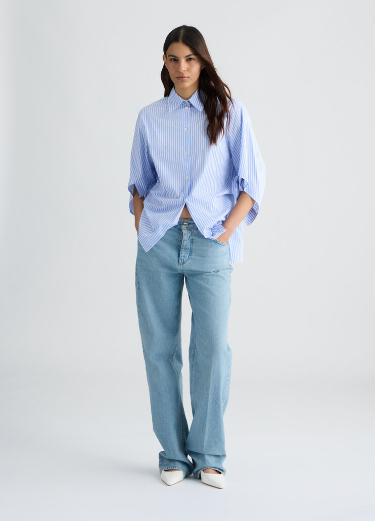 Shirt with wide sleeves light blue Liu Jo - medium Shirt with wide sleeves light blue Liu Jo - medium