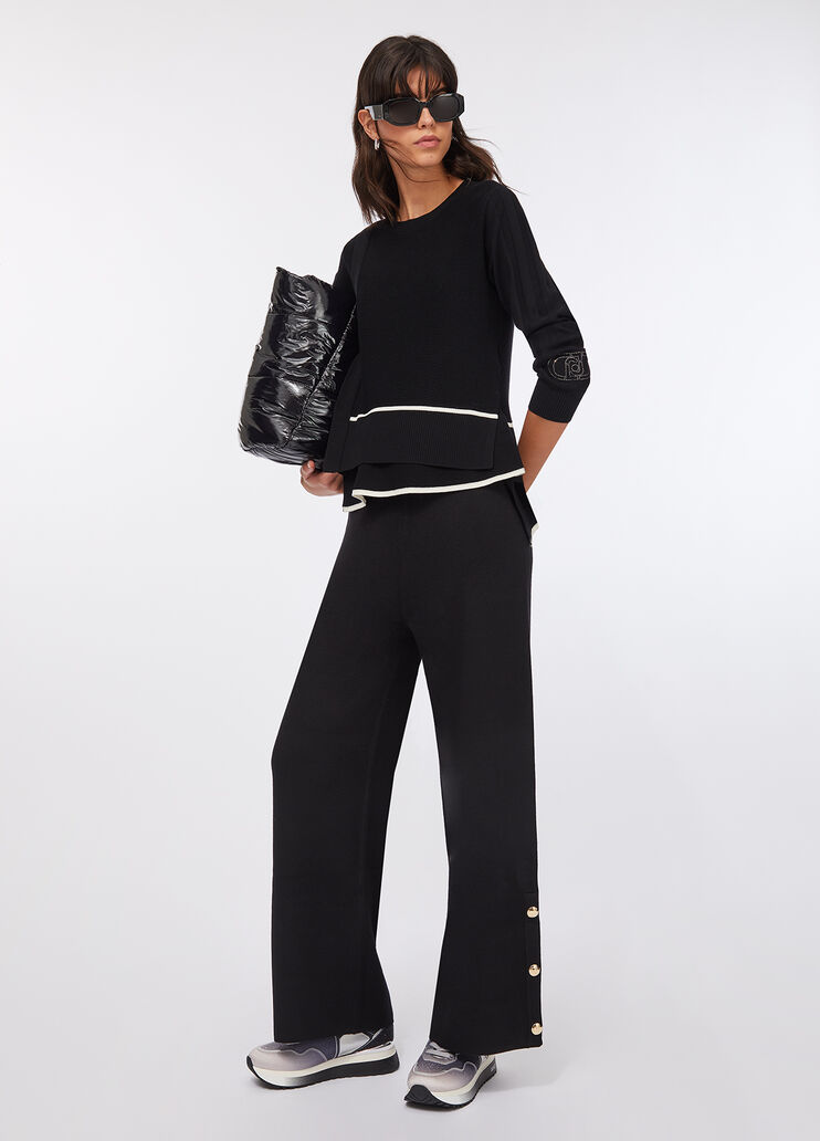 Knitted trousers black Liu Jo - medium