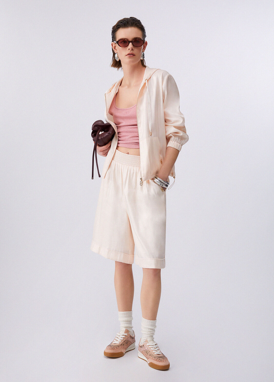 Top mit Monogramm-Logo rosa Liu Jo - large image number 5