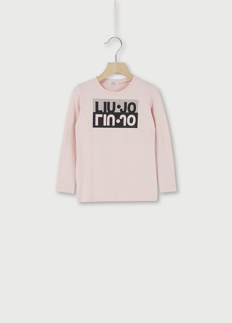 T-shirt with logo Pink Liu Jo - large image number 0