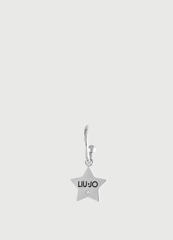 Mono earring with star charm silver colour Liu Jo - large image number 1