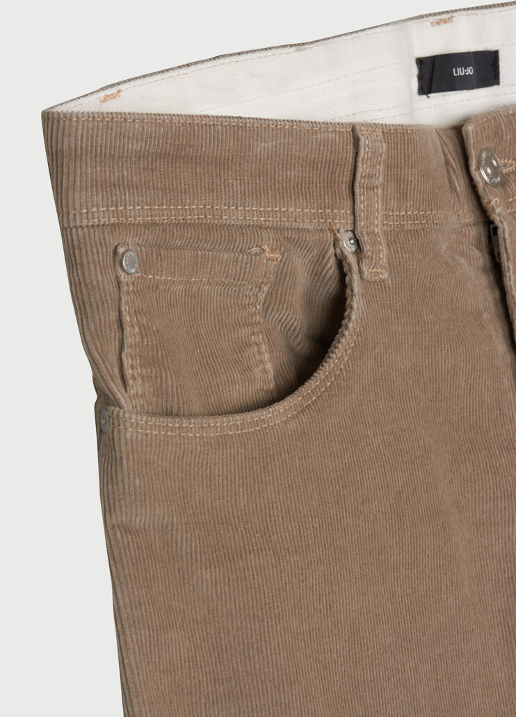 Velvet trousers Beige Liu Jo - large image number 2