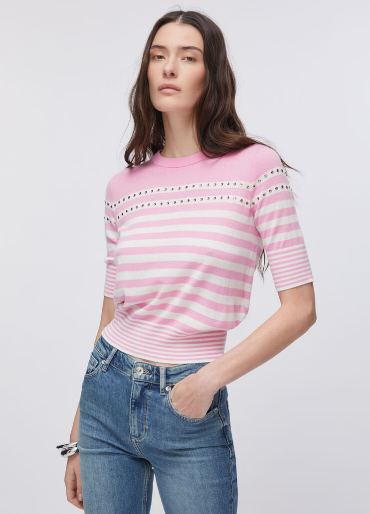 Striped jumper pink Liu Jo - large image number 0