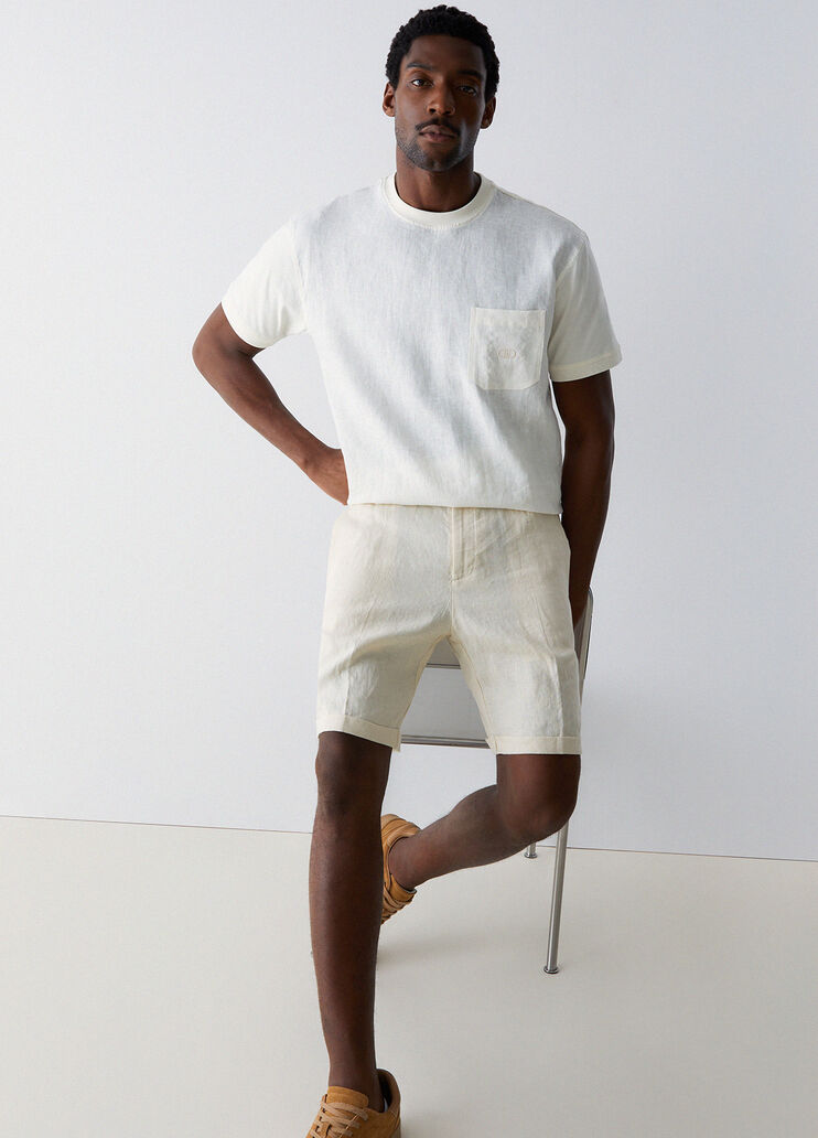 100% linen shorts white Liu Jo - medium