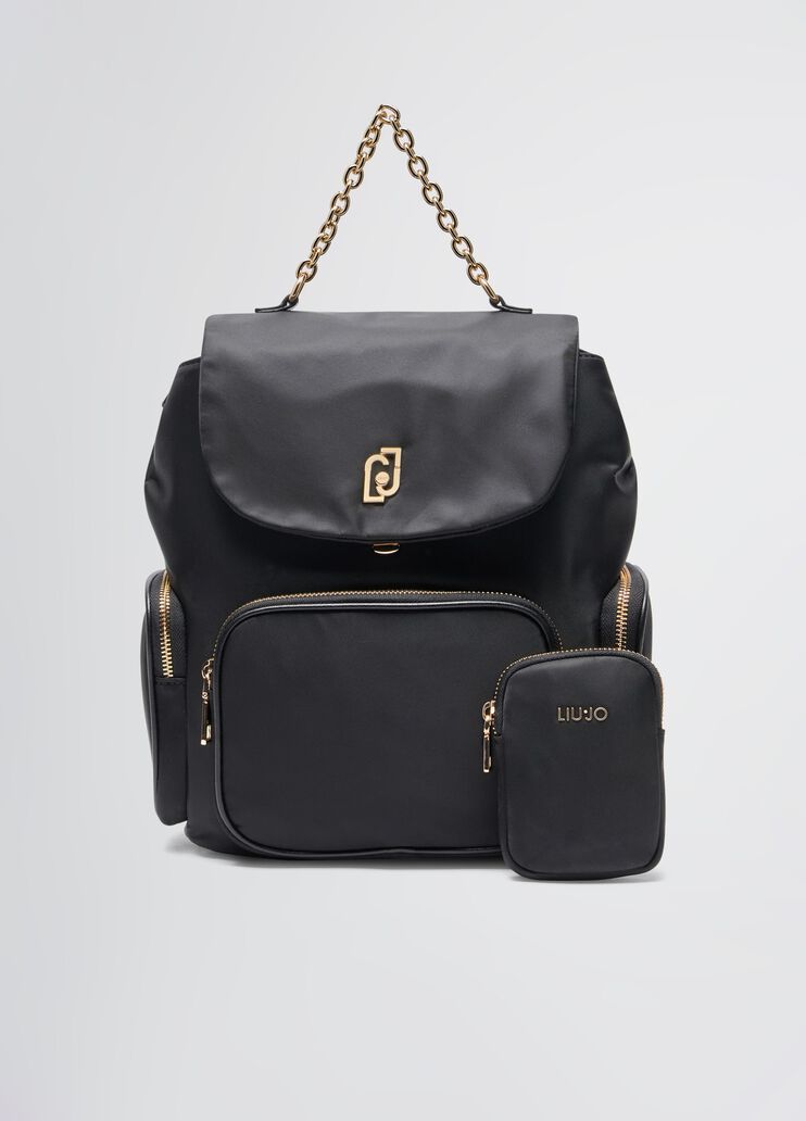 Nylon backpack black Liu Jo - medium Nylon backpack black Liu Jo - medium