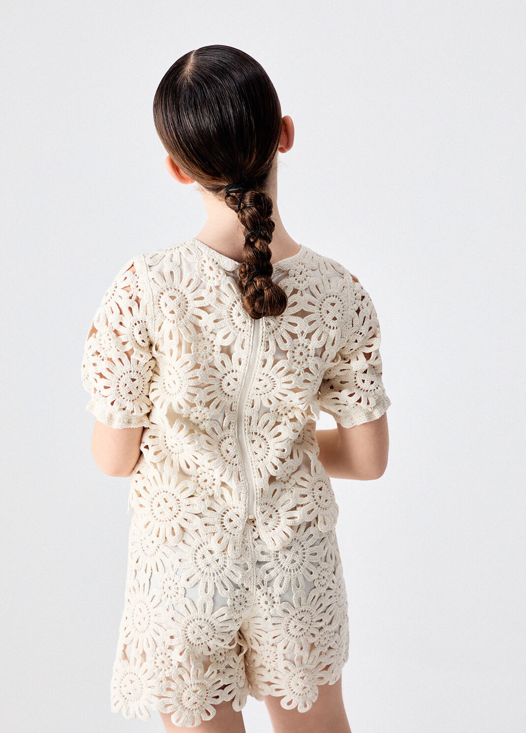 Macram&eacute; top beige Liu Jo - large image number 1