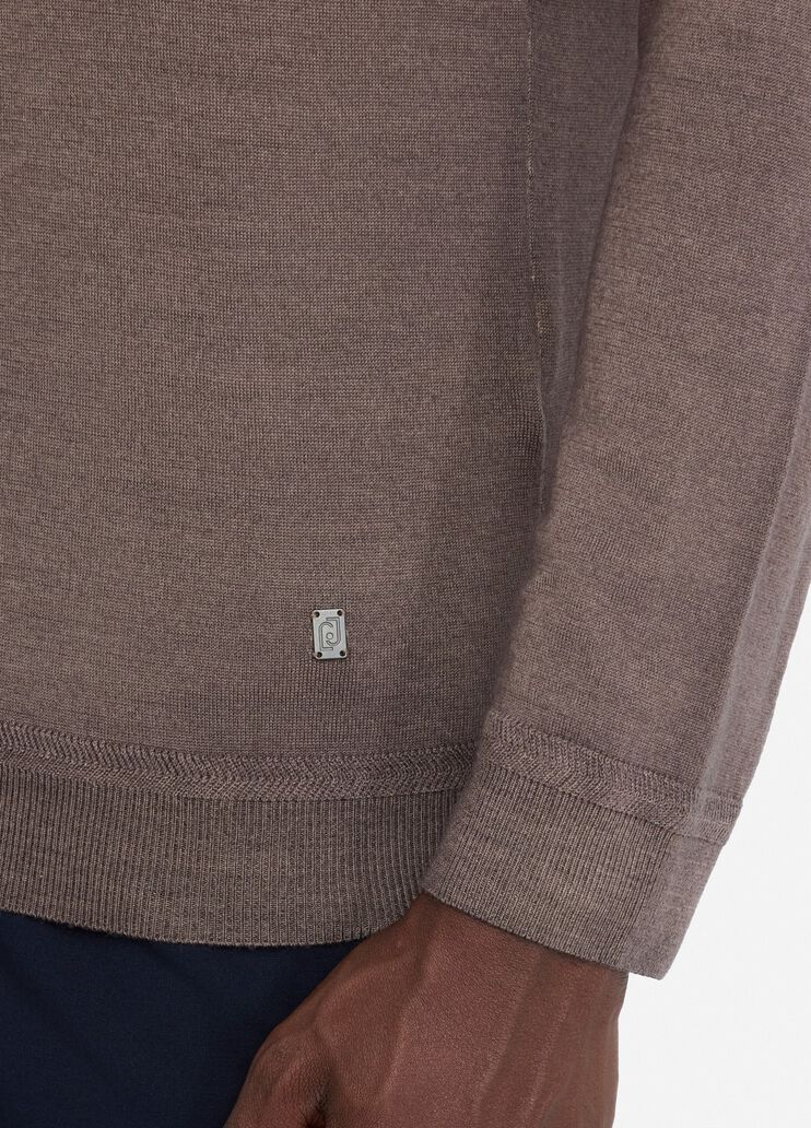 Wool jumper   khaki Liu Jo - large image number 3 Wool jumper   khaki Liu Jo - large image number 3