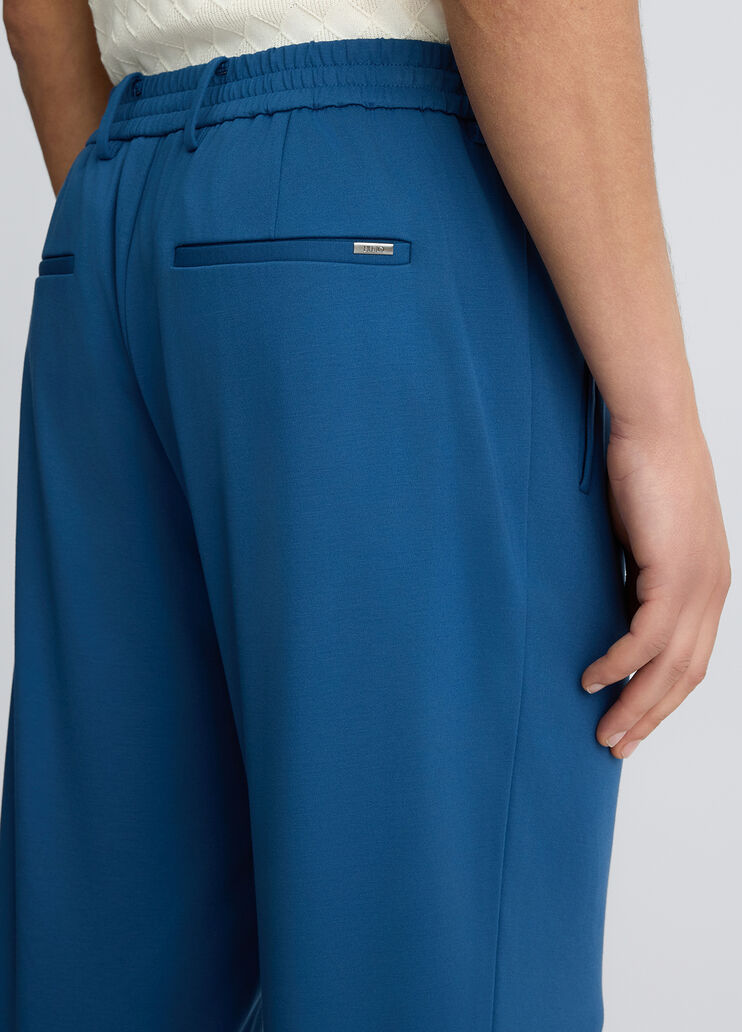 Blue trousers with darts blue Liu Jo - large image number 2 Blue trousers with darts blue Liu Jo - large image number 2