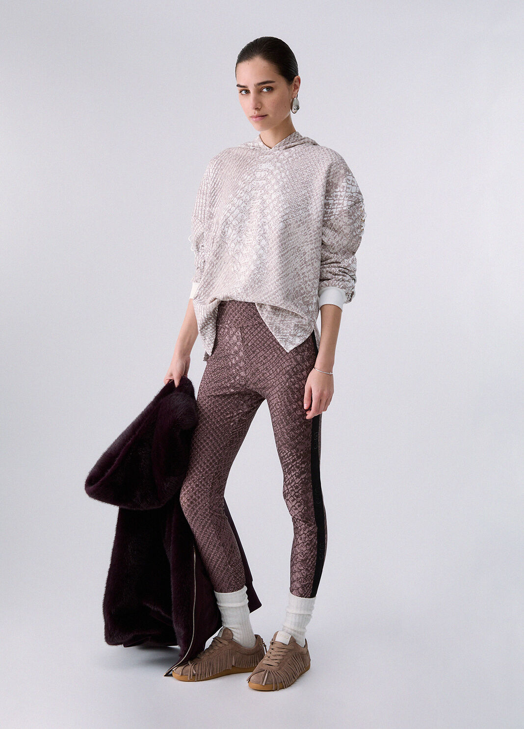 Sweatshirt with animal print white Liu Jo - large image number 5