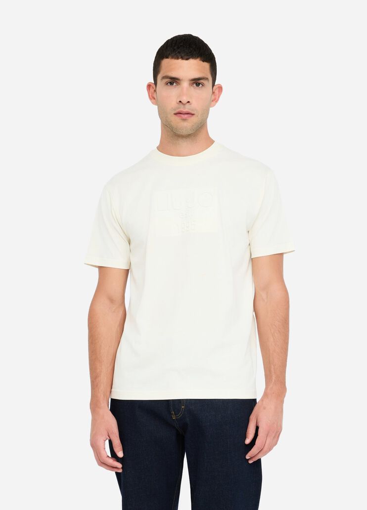 Cotton T-shirt with logo white Liu Jo - medium Cotton T-shirt with logo white Liu Jo - medium