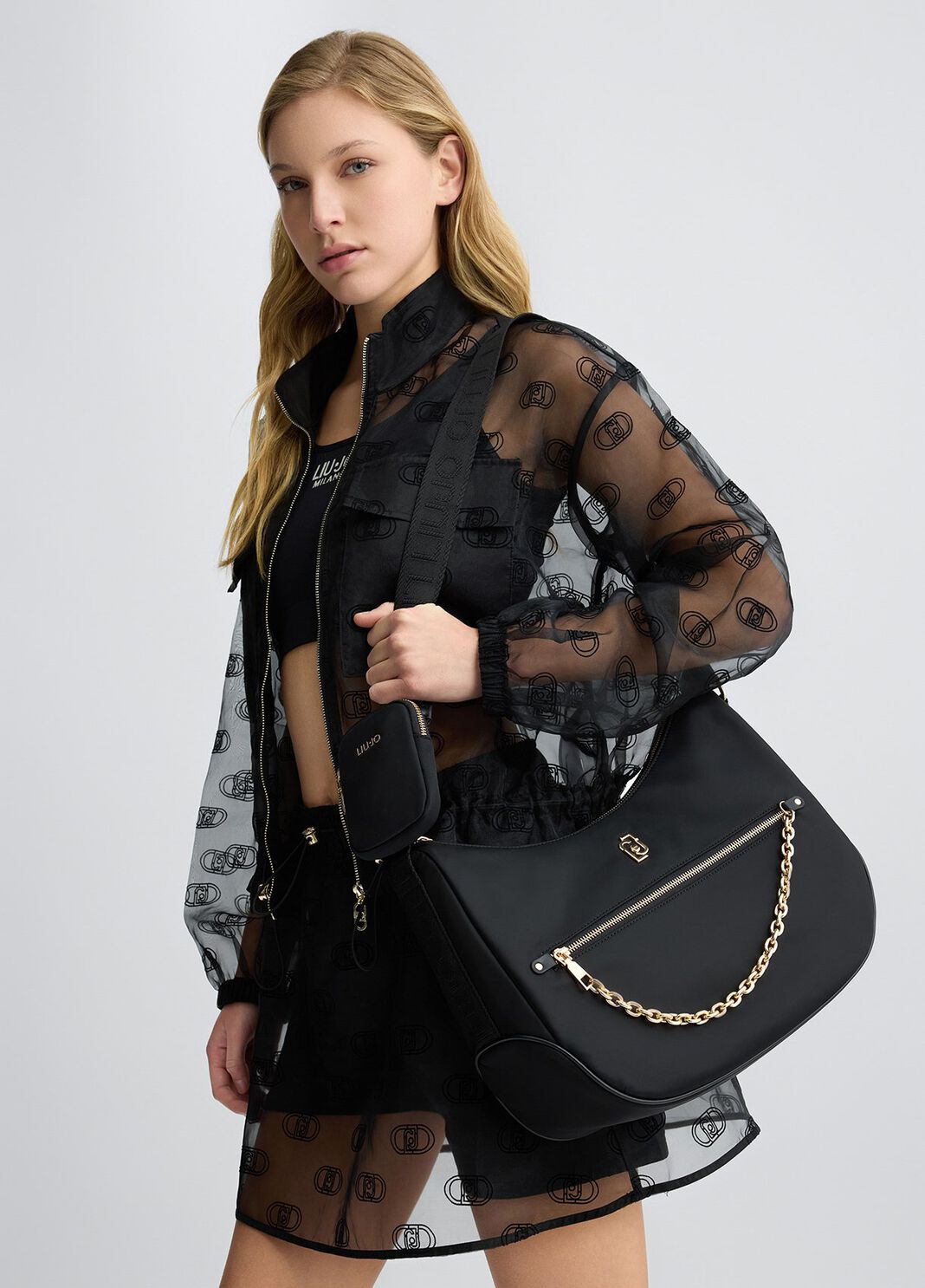 Medium hobo bag black Liu Jo - large image number 0