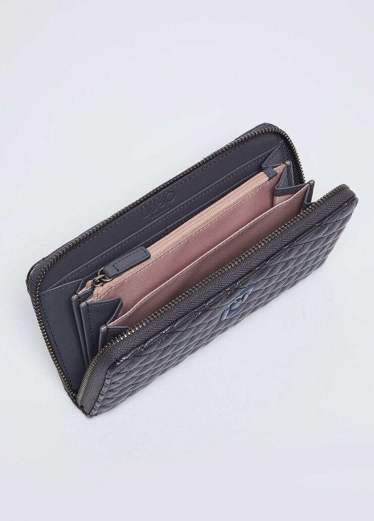 Quilted zip-around purse grey Liu Jo - large image number 3 Quilted zip-around purse grey Liu Jo - large image number 3