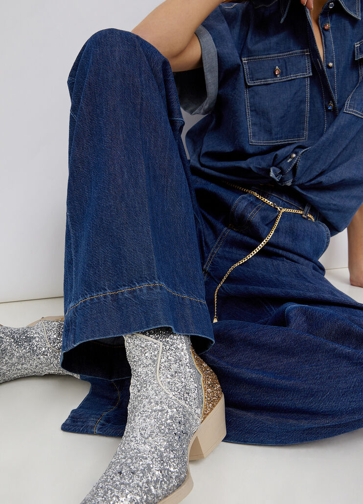 Eco-friendly palazzo jeans blue denim Liu Jo - large image number 2 Eco-friendly palazzo jeans blue denim Liu Jo - large image number 2
