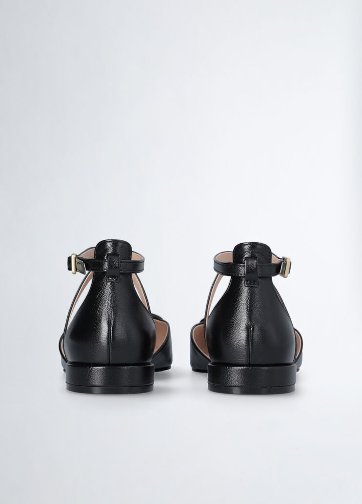 Black ballet flats with maxi-logo black Liu Jo - large image number 6 Black ballet flats with maxi-logo black Liu Jo - large image number 6