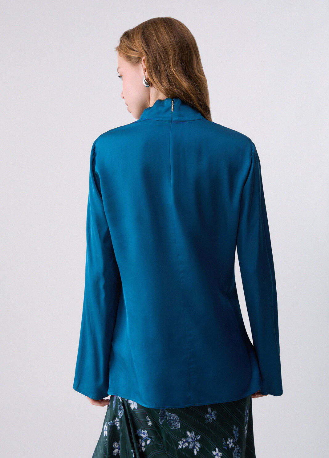 Satin Blouse blue Liu Jo - large image number 1