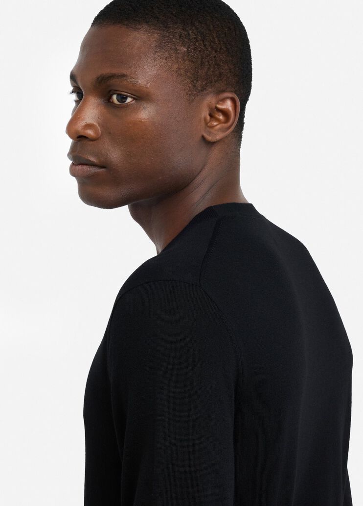 Wool V-neck jumper black Liu Jo - large image number 4 Wool V-neck jumper black Liu Jo - large image number 4