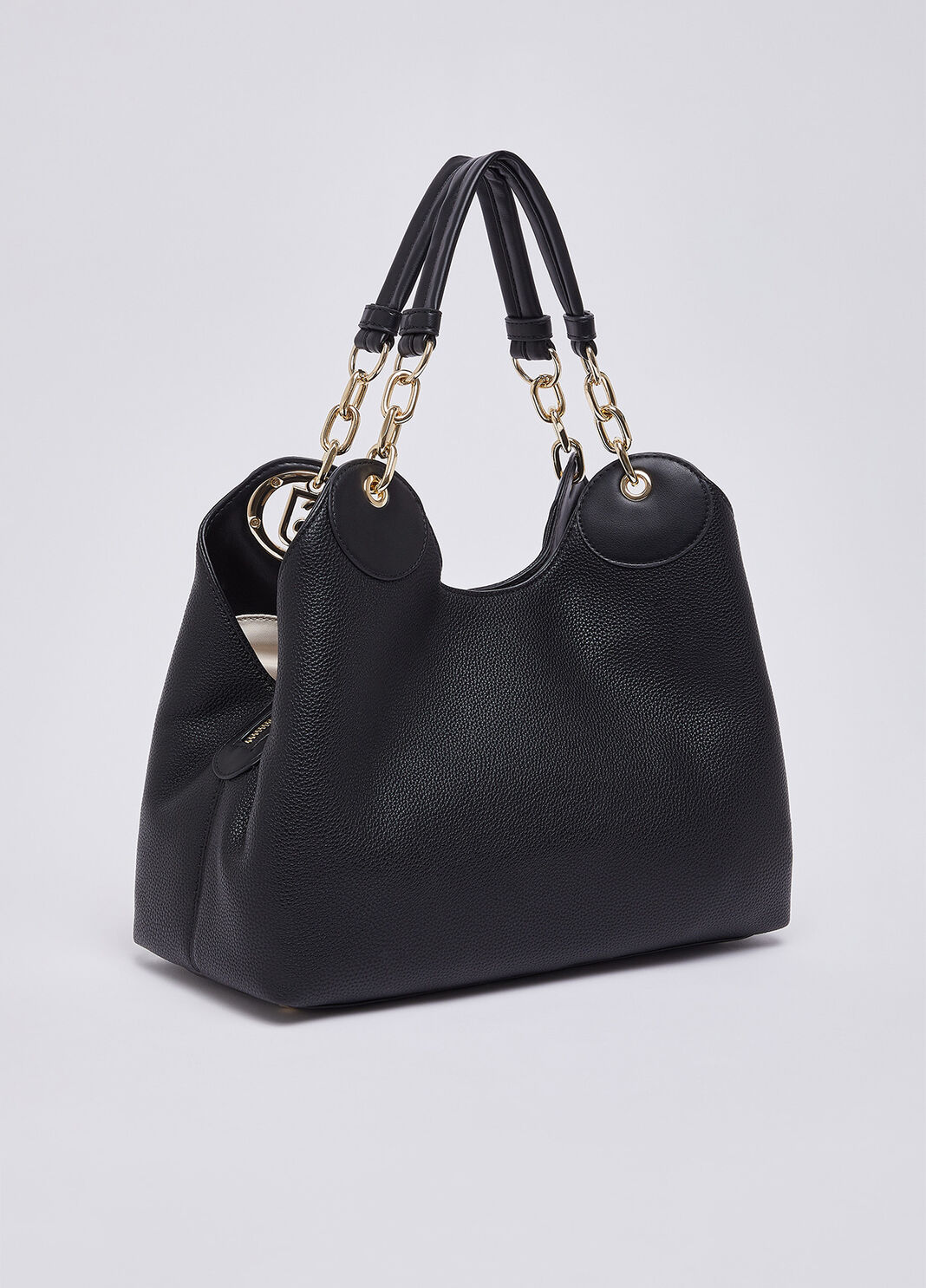 Medium satchel bag black/gold Liu Jo - large image number 3