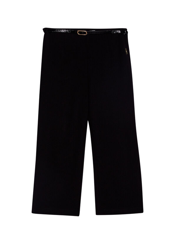 Wide trousers with belt black Liu Jo - large image number 0