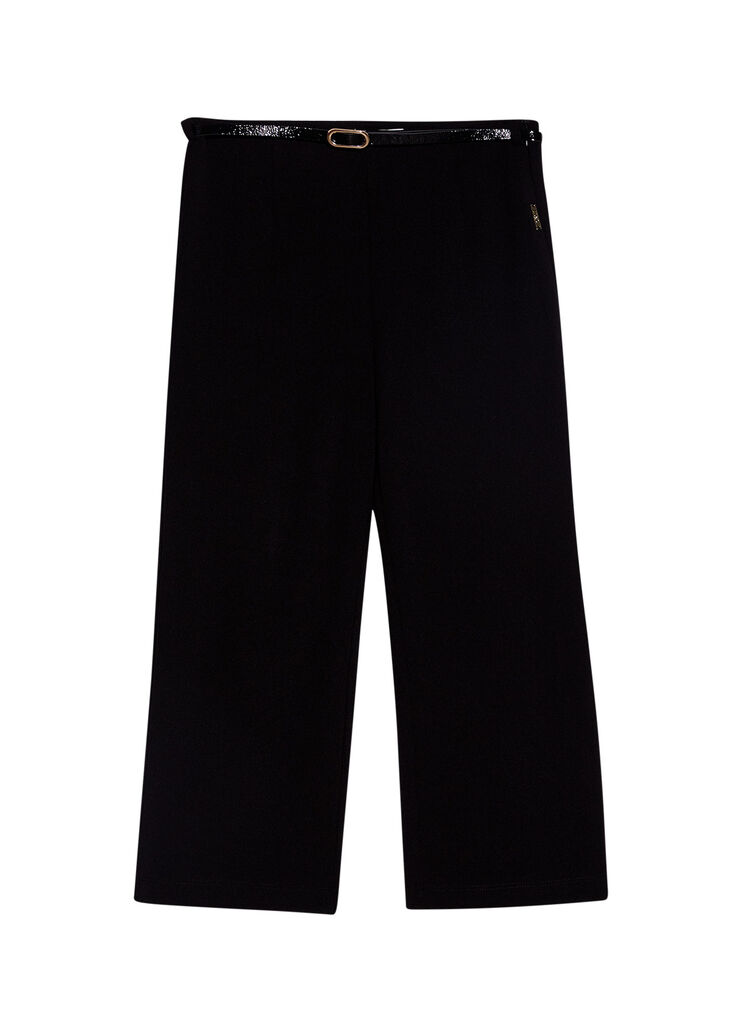 Wide trousers with belt black Liu Jo - large image number 0 Wide trousers with belt black Liu Jo - large image number 0