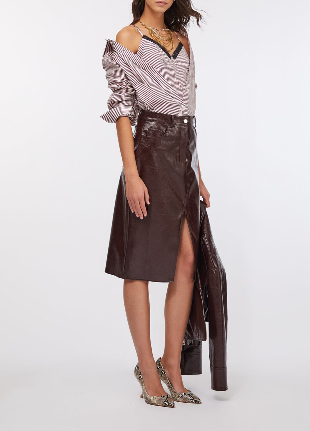 Camisa de rayas con top blanco Liu Jo - large image number 3