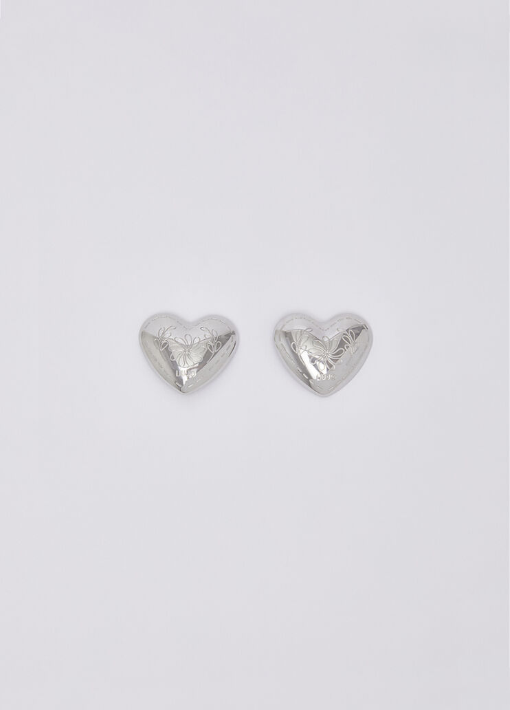 Earrings with pattern a heart gold Liu Jo - medium
