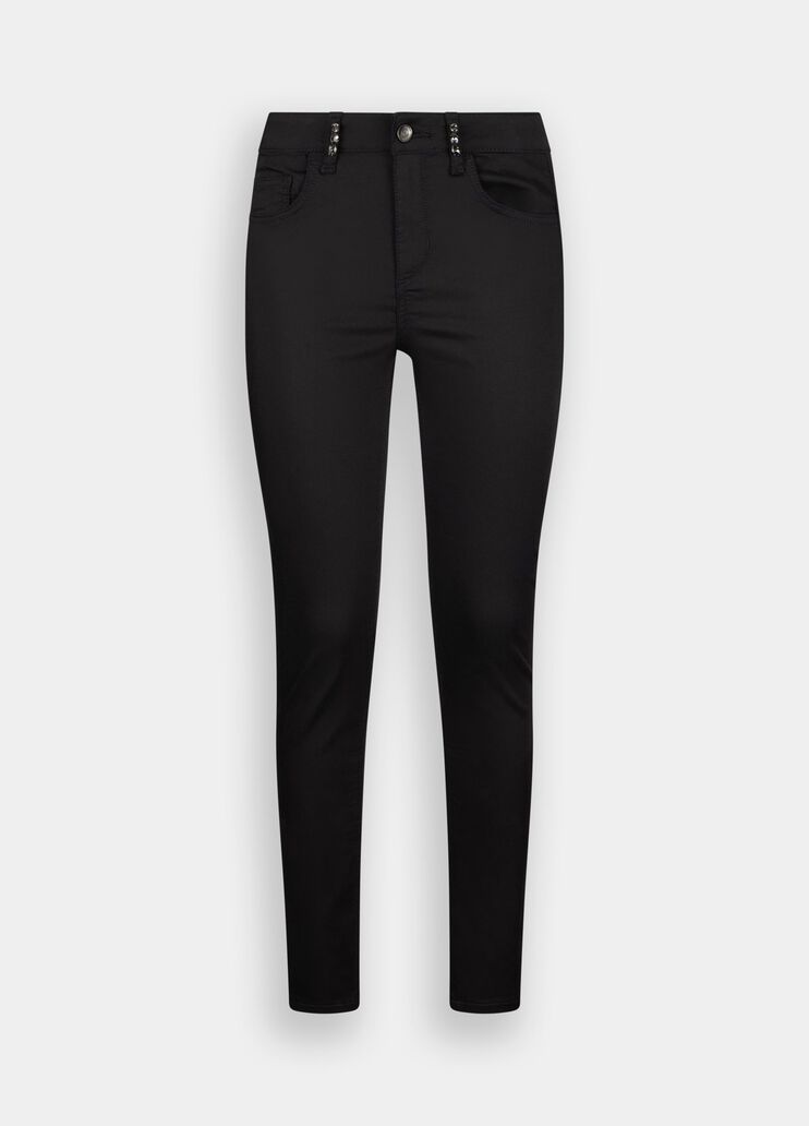 Skinny trousers with gemstones black Liu Jo - large image number 6