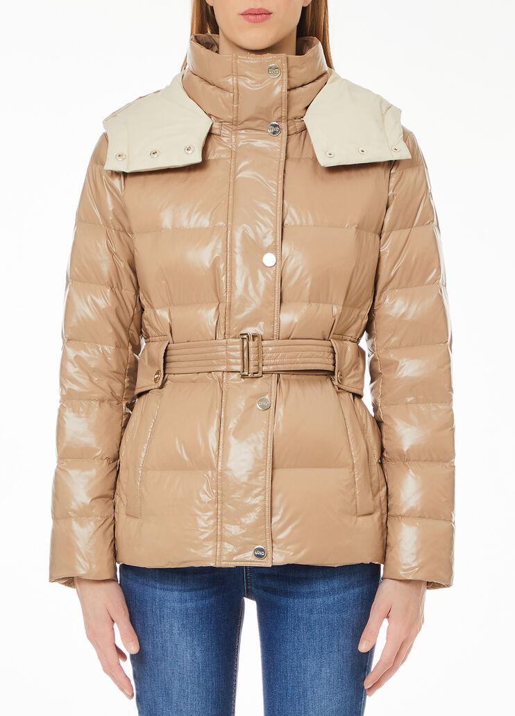 Padded jacket with hood grey Liu Jo - medium Padded jacket with hood grey Liu Jo - medium