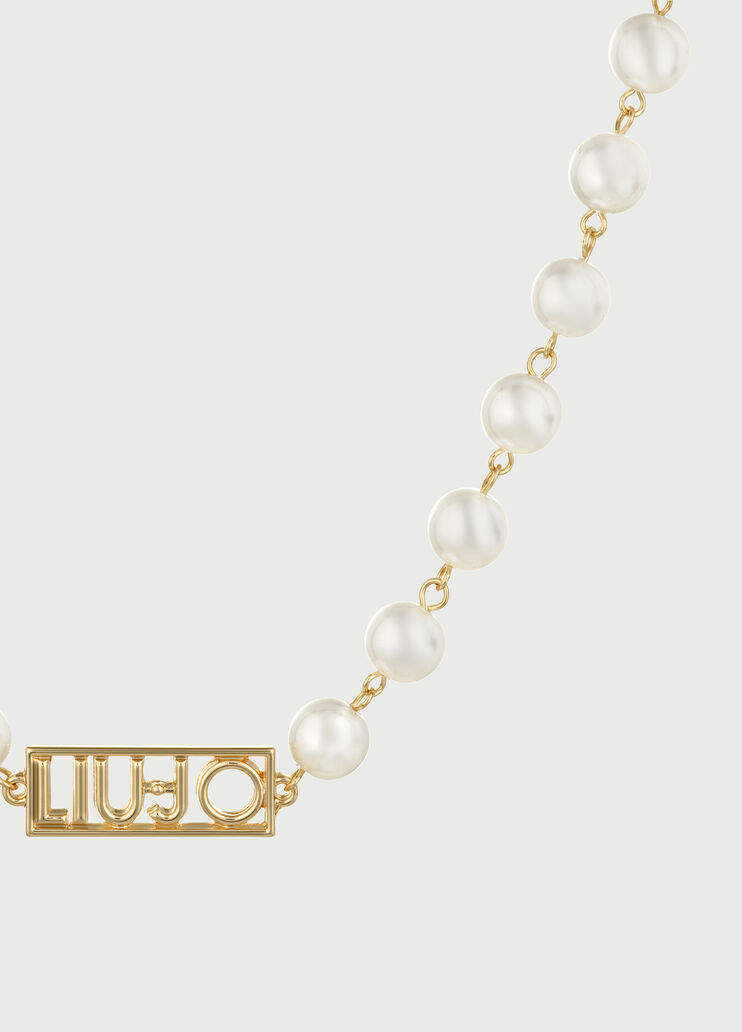 Necklace with gemstones gold-tone Liu Jo - large image number 1 Necklace with gemstones gold-tone Liu Jo - large image number 1