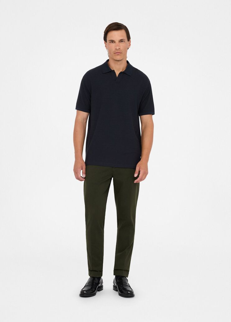 Cotton polo shirt dark blue Liu Jo - medium Cotton polo shirt dark blue Liu Jo - medium