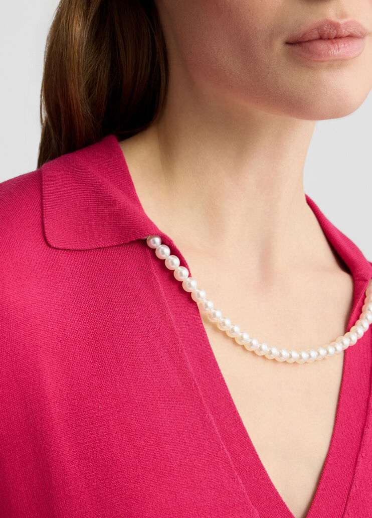 Top with necklace pink Liu Jo - large image number 2 Top with necklace pink Liu Jo - large image number 2