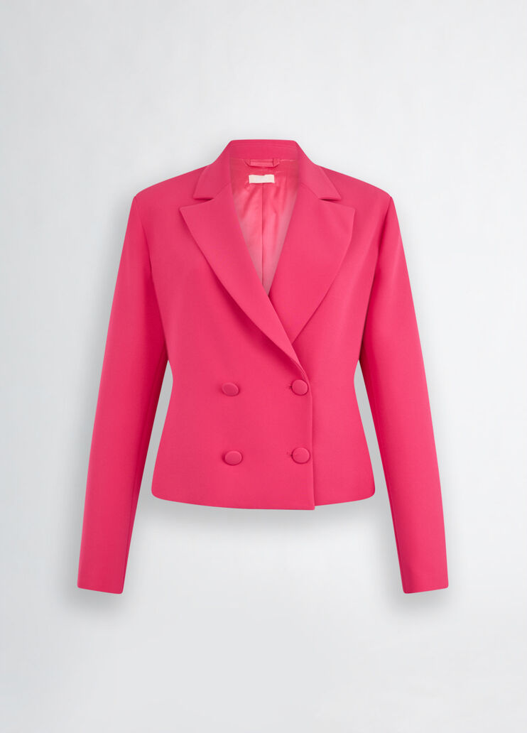 Double-breasted blazer pink Liu Jo - large image number 6 Double-breasted blazer pink Liu Jo - large image number 6