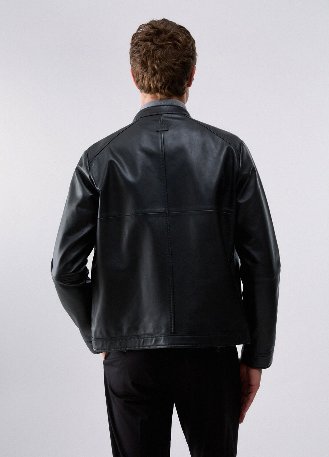 Blouson Biker en Cuir noir Liu Jo - large image number 1