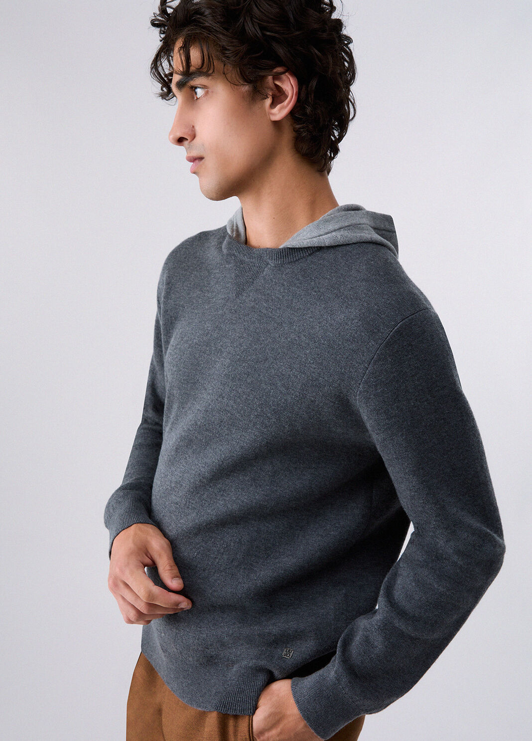 Knit with hood dark grey Liu Jo - large image number 4