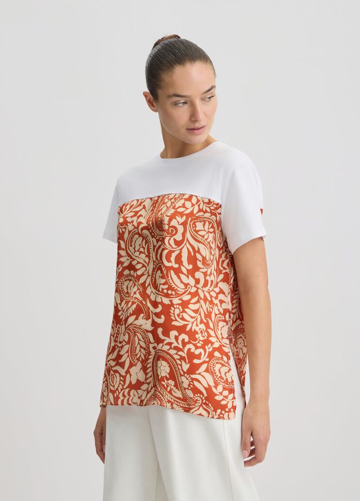 T-shirt with print white/terracotta Liu Jo - large image number 3 T-shirt with print white/terracotta Liu Jo - large image number 3