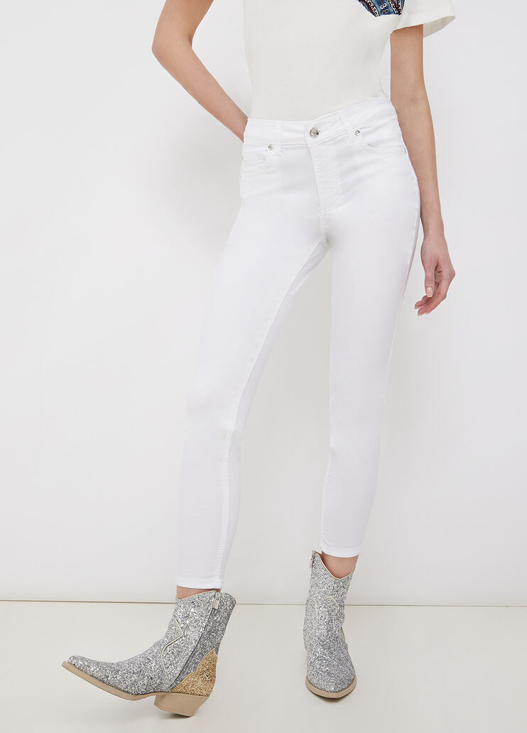 Skinny-Hose mit hohem Bund Optisch Weiß Liu Jo - large image number 0